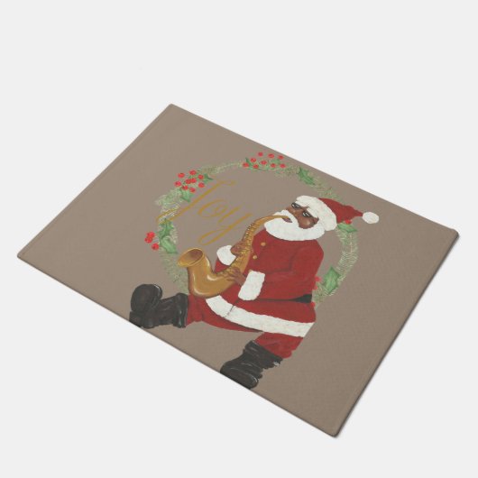 Afrikaanse Amerikaanse kerstman Deurmat (Schuin)