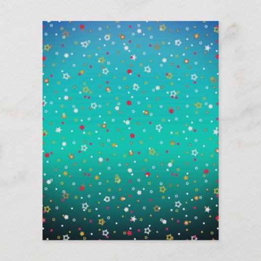 Afrikaanse Amerikaanse kerstman en mevrouw Claus K Flyer (Achterkant)