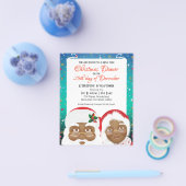 Afrikaanse Amerikaanse kerstman en mevrouw Claus K Flyer (Enkel)