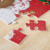 Afrikaanse Amerikaanse kerstman en mevrouw Claus K Legpuzzel (Zijkant)