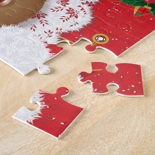 Afrikaanse Amerikaanse kerstman en mevrouw Claus K Legpuzzel (Zijkant)