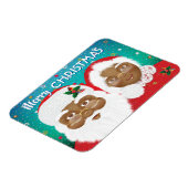 Afrikaanse Amerikaanse kerstman en mevrouw Claus K Magneet (Linkerzijde)