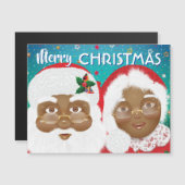 Afrikaanse Amerikaanse kerstman en Mrs Claus (Voorkant / Achterkant)