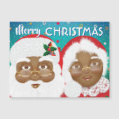 Afrikaanse Amerikaanse kerstman en Mrs Claus (Voorkant)