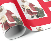 Afrikaanse Amerikaanse kerstman en tas van speelgo Cadeaupapier (Rol Hoek)