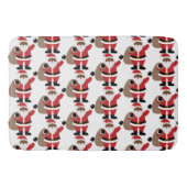 Afrikaanse Amerikaanse kerstman Holiday Bath Mat (Voorkant)