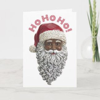 Afrikaanse Amerikaanse kerstman Kaart