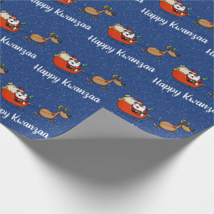 Afrikaanse Amerikaanse kerstman Kwanzaa Cadeaupapier