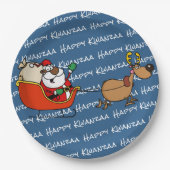 Afrikaanse Amerikaanse kerstman Kwanzaa Papieren Bordje (Voorkant)
