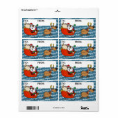 Afrikaanse Amerikaanse kerstman Kwanzaa-viering Etiket (Full Sheet)