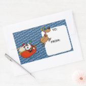 Afrikaanse Amerikaanse kerstman Kwanzaa-viering Rechthoekige Sticker (Envelop)