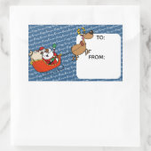 Afrikaanse Amerikaanse kerstman Kwanzaa-viering Rechthoekige Sticker (Tas)