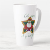Afrikaanse Amerikaanse kerstman Latte Mok (Rechterhoek)