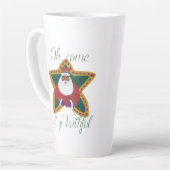 Afrikaanse Amerikaanse kerstman Latte Mok (Linkerhoek)