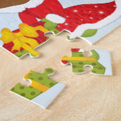 Afrikaanse Amerikaanse kerstman met Little Girls P Legpuzzel (Zijkant)