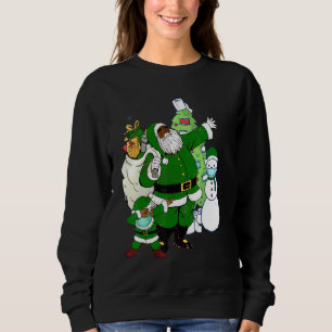 Afrikaanse Amerikaanse Kerstman met Masker Christm Trui