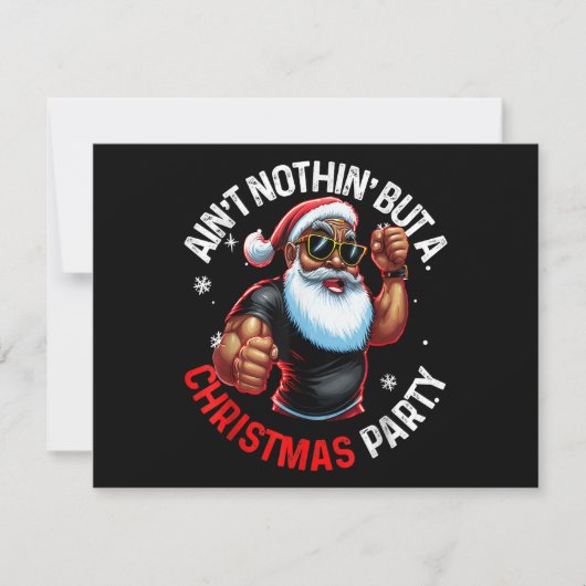 Afrikaanse Amerikaanse kerstman Pajama (Voorkant)