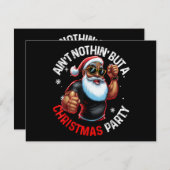 Afrikaanse Amerikaanse kerstman Pajama (Voorkant / Achterkant)