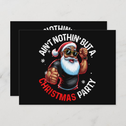 Afrikaanse Amerikaanse kerstman Pajama (Voorkant / Achterkant)