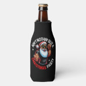 Afrikaanse Amerikaanse kerstman Pajama Flesjeskoeler (Fles Voorkant)