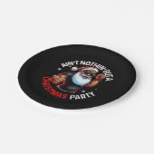 Afrikaanse Amerikaanse kerstman Pajama Papieren Bordje (Gekanteld)