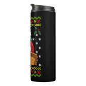 Afrikaanse Amerikaanse kerstman Thermosbeker (Geroteerd rechts)