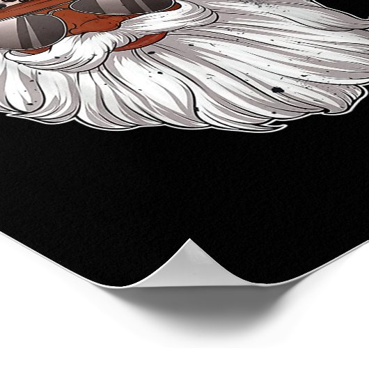 Afrikaanse Amerikaanse kerstman Zwarte Kerstluis Poster (Hoek)