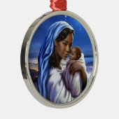 Afrikaanse Amerikaanse kerstsieraden Metalen Ornament (Rechts)