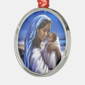 Afrikaanse Amerikaanse kerstsieraden Metalen Ornament (Links)