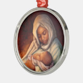 Afrikaanse Amerikaanse kerstsieraden Metalen Ornament (Links)