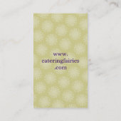 Afrikaanse Amerikaanse keukenwijn Visitekaartje (Achterkant)