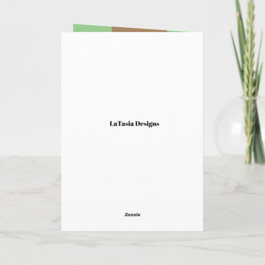 Afrikaanse Amerikaanse koningin Art Birthday Kaart (Achterkant)