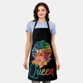 Afrikaanse Amerikaanse koningin onderwezen sterke Schort (Gedragen)