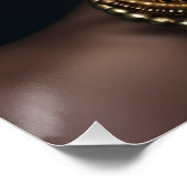 Afrikaanse Amerikaanse kunst aan de muur, zwarte v Perfect Poster (Hoek)