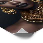 Afrikaanse Amerikaanse kunst aan de muur, zwarte v Poster (Hoek)