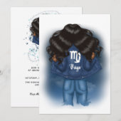 Afrikaanse Amerikaanse Maagdagagepartij Kaart (Voorkant / Achterkant)