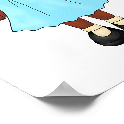 Afrikaanse Amerikaanse mama en papa's prinses Poster (Hoek)