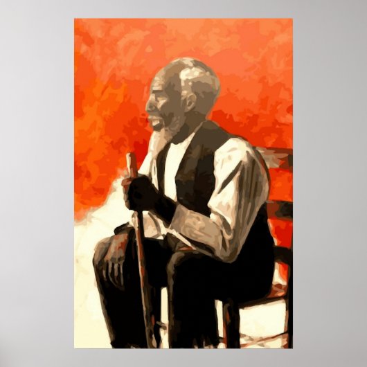 Afrikaanse Amerikaanse Man oom Poster (Voorkant)