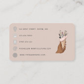 Afrikaanse Amerikaanse Manicurist Beauty QR Code B Visitekaartje (Achterkant)