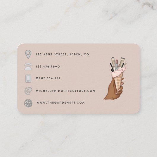 Afrikaanse Amerikaanse Manicurist Beauty QR Code B Visitekaartje