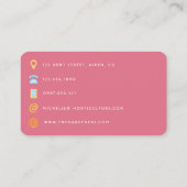 Afrikaanse Amerikaanse Manicurist Beauty QR-code Visitekaartje (Achterkant)