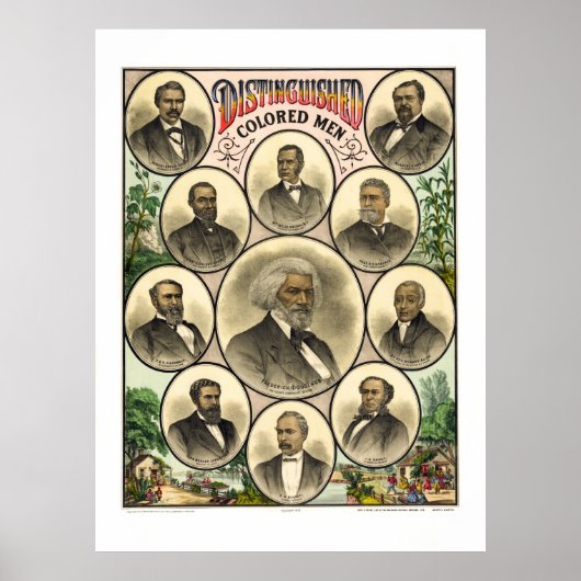 AFRIKAANSE AMERIKAANSE MANNEN 1883 POSTER (Voorkant)