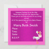 AFRIKAANSE AMERIKAANSE MEISJES BABY SHOWER INVITAT KAART (Achterkant)