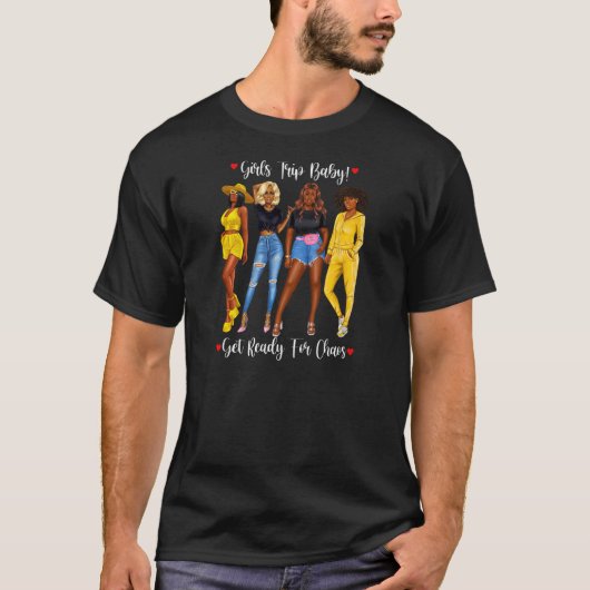 Afrikaanse Amerikaanse meisjes die zwarte meisjes  T-shirt (Voorkant)