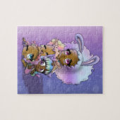 Afrikaanse Amerikaanse meisjes Legpuzzel (Horizontaal)