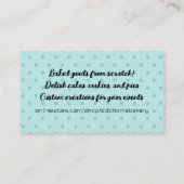 Afrikaanse Amerikaanse mengkommelvrouw bakkerij B Visitekaartje (Achterkant)