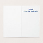 Afrikaanse Amerikaanse mevrouw Claus Kerstmis Kaart (Binnenkant ongevouwen)