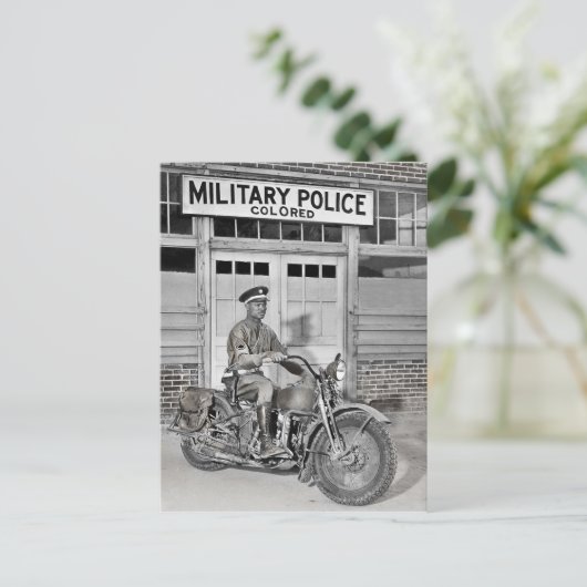 Afrikaanse Amerikaanse militaire politie Briefkaart (Staand voorkant)