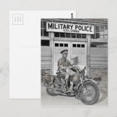 Afrikaanse Amerikaanse militaire politie Briefkaart (Voorkant / Achterkant)
