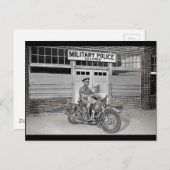 Afrikaanse Amerikaanse militaire politie Briefkaart (Voorkant / Achterkant)